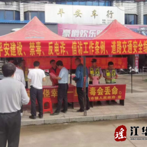 码市镇：开展道路交通安全综合法治宣传活动