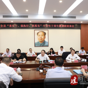 段贵建与中青年干部座谈：厚植民生情怀 做重实干 强执行 抓落实的新时代好干部
