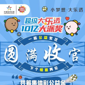超级大乐透10亿大派奖活动 圆满收官！