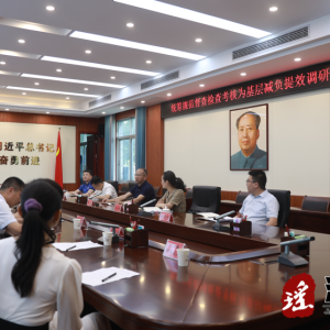 市委调研组来江华调研“统筹规范督查检查考核为基层减负提效”工作