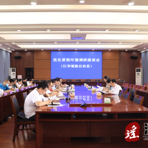 市优化营商环境调研组来江华调研
