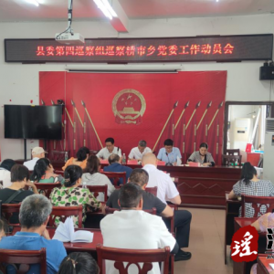县委第四巡察组巡察桥市乡党委进驻工作动员会召开