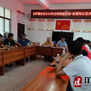江华白芒营镇：开展党的二十大精神宣讲活动