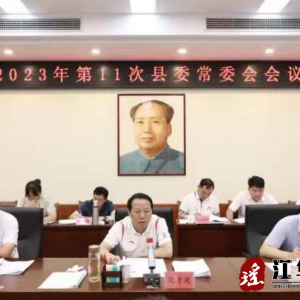 段贵建主持召开2023年第11次县委常委会会议
