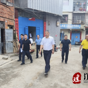李新建一行到“两河三岸”项目现场调查研究