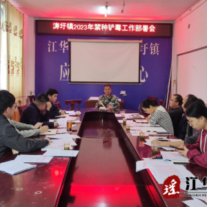 江华涛圩镇：开展罂粟踏查行动，筑牢禁毒安全防线