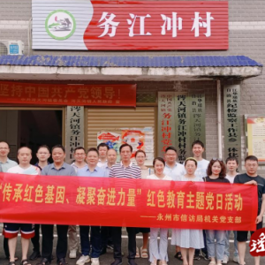 市信访局到江华涔天河镇务江冲村开展主题党日活动