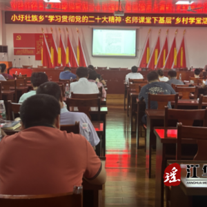 江华小圩壮族乡举办“学习贯彻党的二十大精神·名师课堂下基层”乡村学堂活动