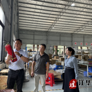 何开银深入河路口镇重点企业督导安全生产工作
