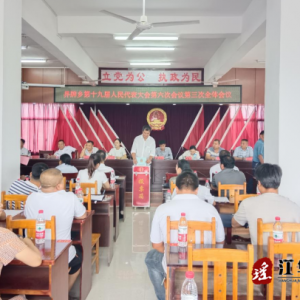 江华界牌乡召开第十九届人民代表大会第六次会议