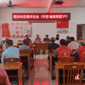江华涛圩镇：召开道德评议会 选出“最美家庭户”