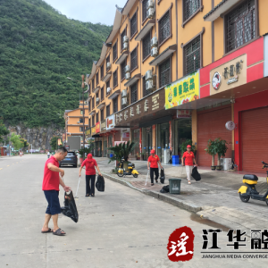 江华水口镇：志愿服务齐参与 卫生乡镇共创建