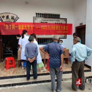 江华司法局驻岩口村乡村振兴工作队组织医生免费义诊
