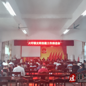 江华大圩镇：召开文明创建工作推进会议
