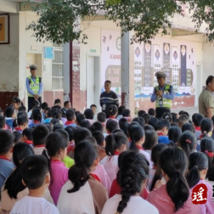 江华河路口镇：开展安全知识进校园活动