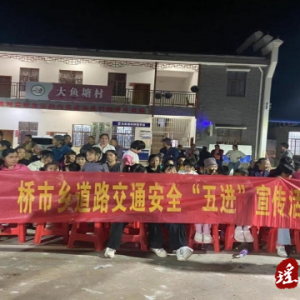 江华桥市乡：开展交通安全进农村宣传活动