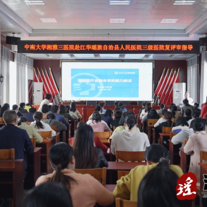 中南大学湘雅三医院专家来江华人民医院指导三级医院复评审