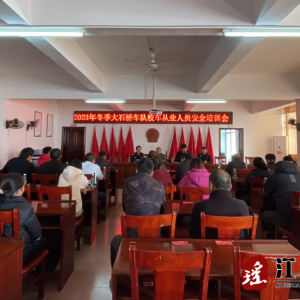江华大石桥乡：开展校车交通安全管理“护苗”专项行动，助力道路交通事故预防“冬季攻势”