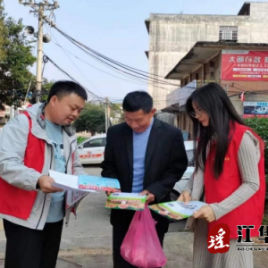江华河路口镇：开展“扫黑除恶”宣传活动