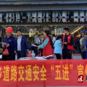 江华桥市乡：开展交通安全“冬季攻势”宣传 加固安全屏障