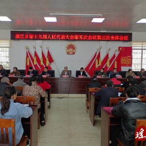 江华湘江乡第十九届人民代表大会第五次会议胜利召开