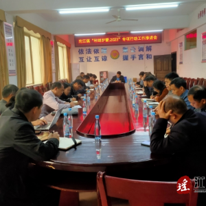 江华沱江镇：召开“利剑护蕾”专项行动工作推进会
