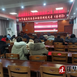 江华妇幼保健院组织观看《榜样8》