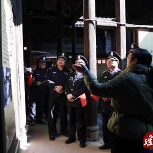 江华森林公安局到李启汉故居开展主题党日活动