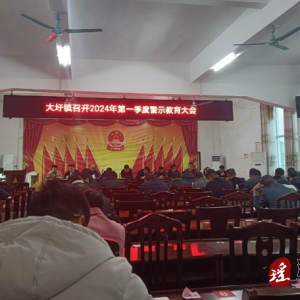 江华大圩镇：“纪”紧“思想之扣”再出发