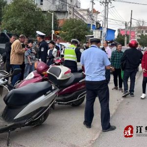 江华白芒营镇：保障春节后复工 开展交通整治行动