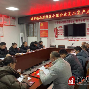 江华码市镇冯源社区召开小微企业复工复产座谈会