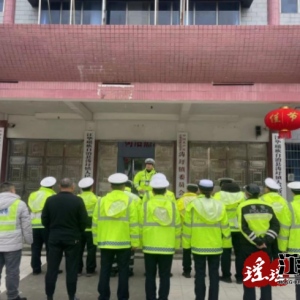 江华县涛圩镇联合交警部门开展交通安全整治行动优化营商环境