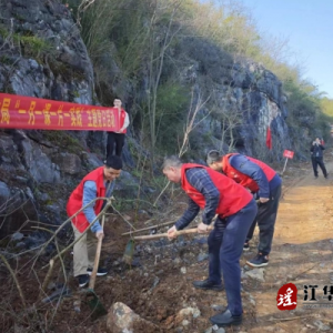 江华民政局开展义务植树活动