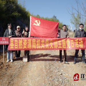 江华自然资源局开展义务植树主题活动