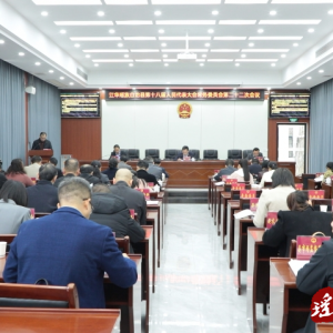 江华第十八届人大常委会第二十二次会议召开