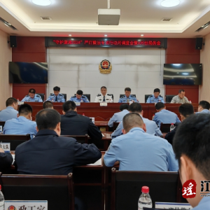 江华公安局召开“守护潇湘2024”严打整治专项行动月调度会