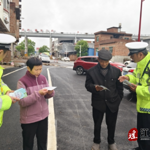 江华公安局交警大队筑牢春季交通安全防线