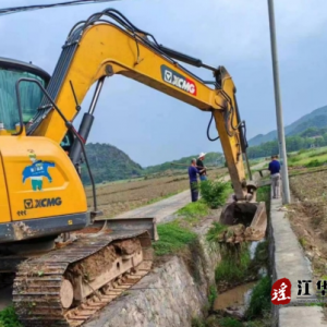 江华桥市乡：抢修水利设施 筑牢烟叶生产“安全堤”