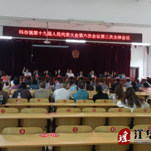 江华码市镇第十九届人民代表大会第六次集会会议胜利召开