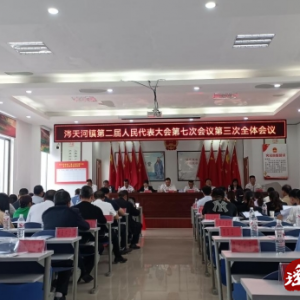 江华涔天河镇第二届人民代表大会第七次集会召开
