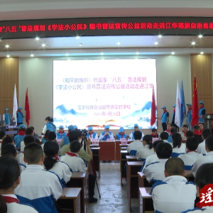 江华关工委携手中华儿童文化艺术促进会开展赠书普法宣传公益活动