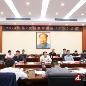 段贵建主持召开2024年第9次县委常委会（扩大）会议