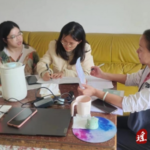 江华统计局构造开展入户走访活动