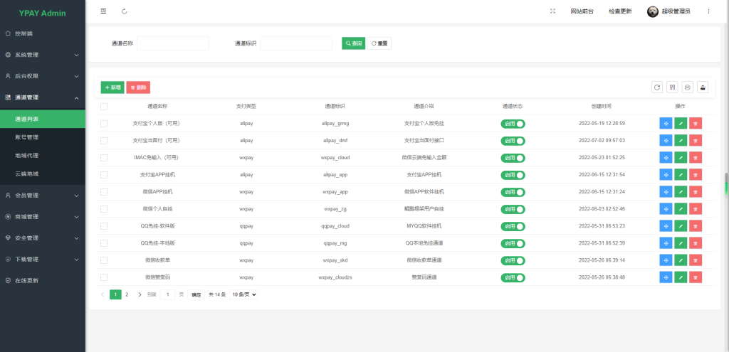 2024-03-21T01:55:24.png 【全开源】源支付YPay开源版支付系统V1.2.0