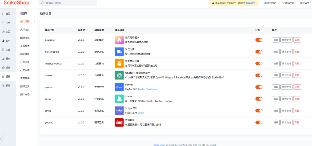 BeikeShop跨境电商多语言独立站系统V1.5.5免授权全开源版