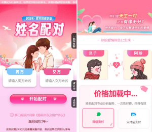 2025姓名配对测算系统最新源码-淘惠啦资源网